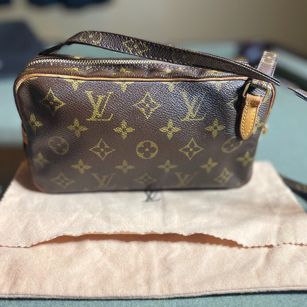 LOUIS VUITTON MARLY BANDOULIERE SHOULDER BAG MONOGRAM - Picture 2 of 10